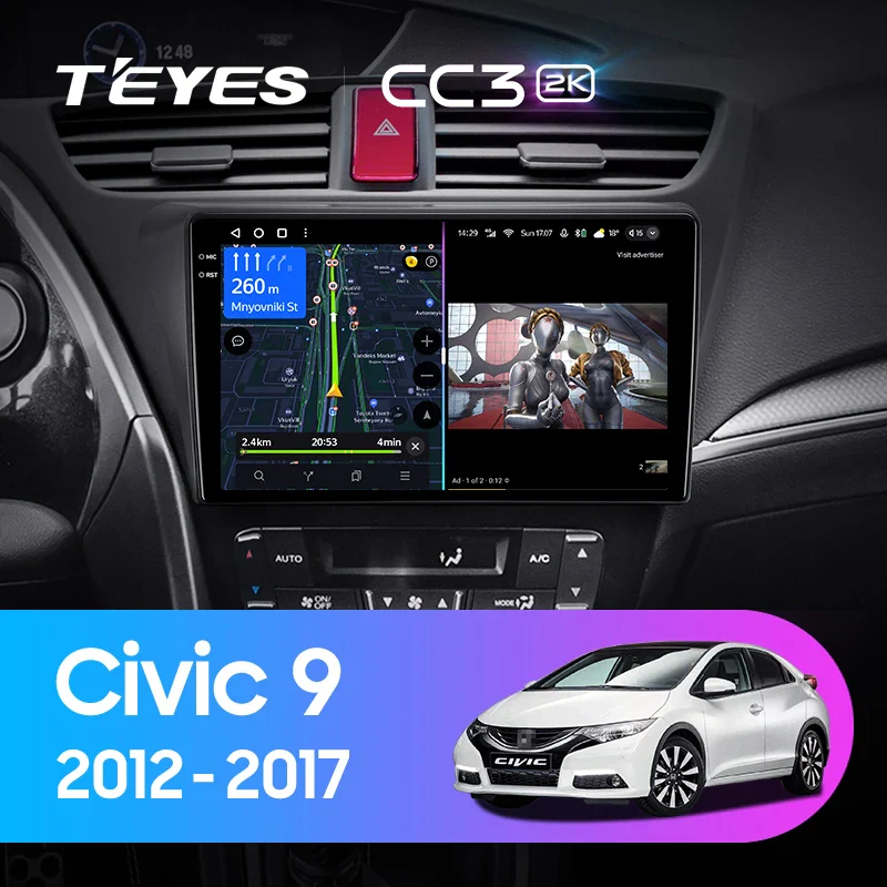 Honda Civic 9 FK FB (2012-2017) Left Hand Driver