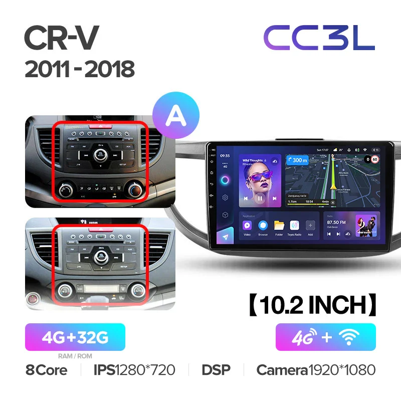 Honda CRV CR-V 4 RM RE (2011-2018) 10.2" Screen - Image 5