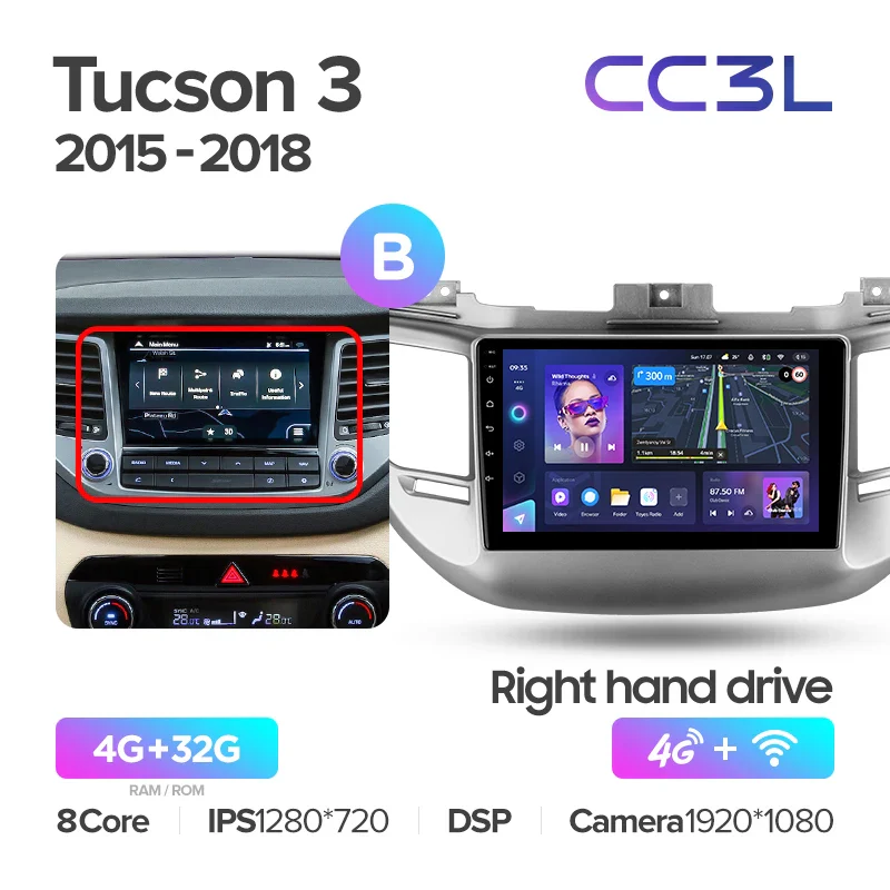 Hyundai Tucson 3 (2015-2018) Right hand drive - Image 8