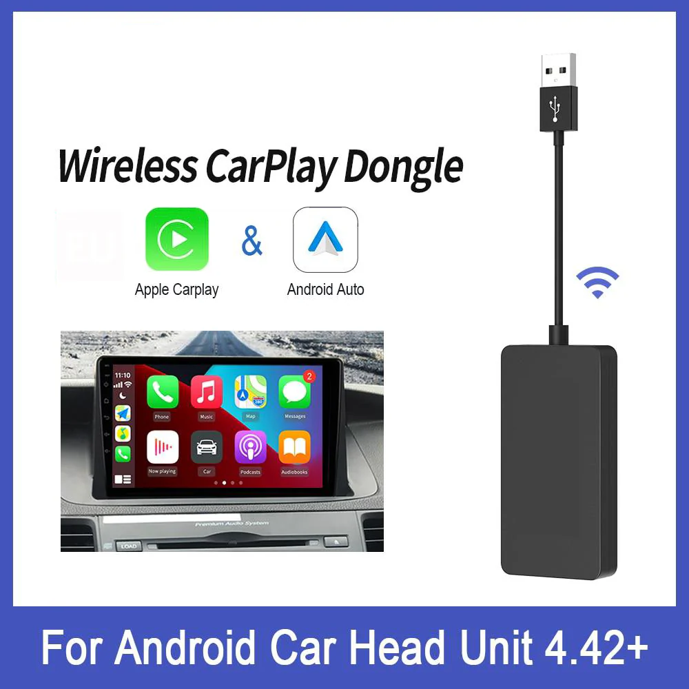 MirrorLink Android Auto & Carplay Dongle Wireless - Black