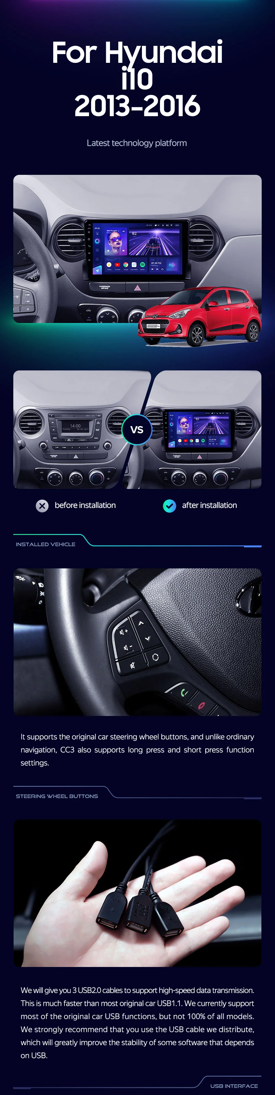 Hyundai i10 (2013-2016) Left Hand Drive - Image 3