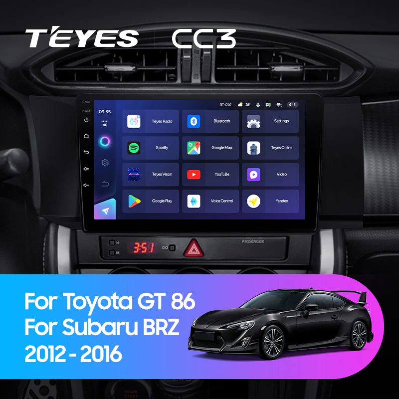 Toyota GT 86 / Subaru BRZ (2012-2016) Left Hand Drive