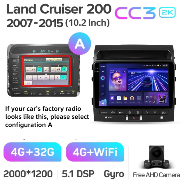Toyota Land Cruiser 11 200 (2007-2015) [C] 10 Inch - Image 8